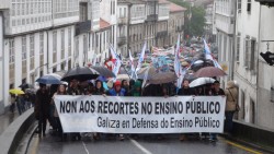 A CIG-Ensino participou nas mobilizacións convocadas hoxe en Galiza polo estudantado galego  